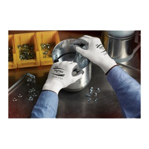 LUVA NYLON REV. NITRILO CINZA/BRANCA 11-800